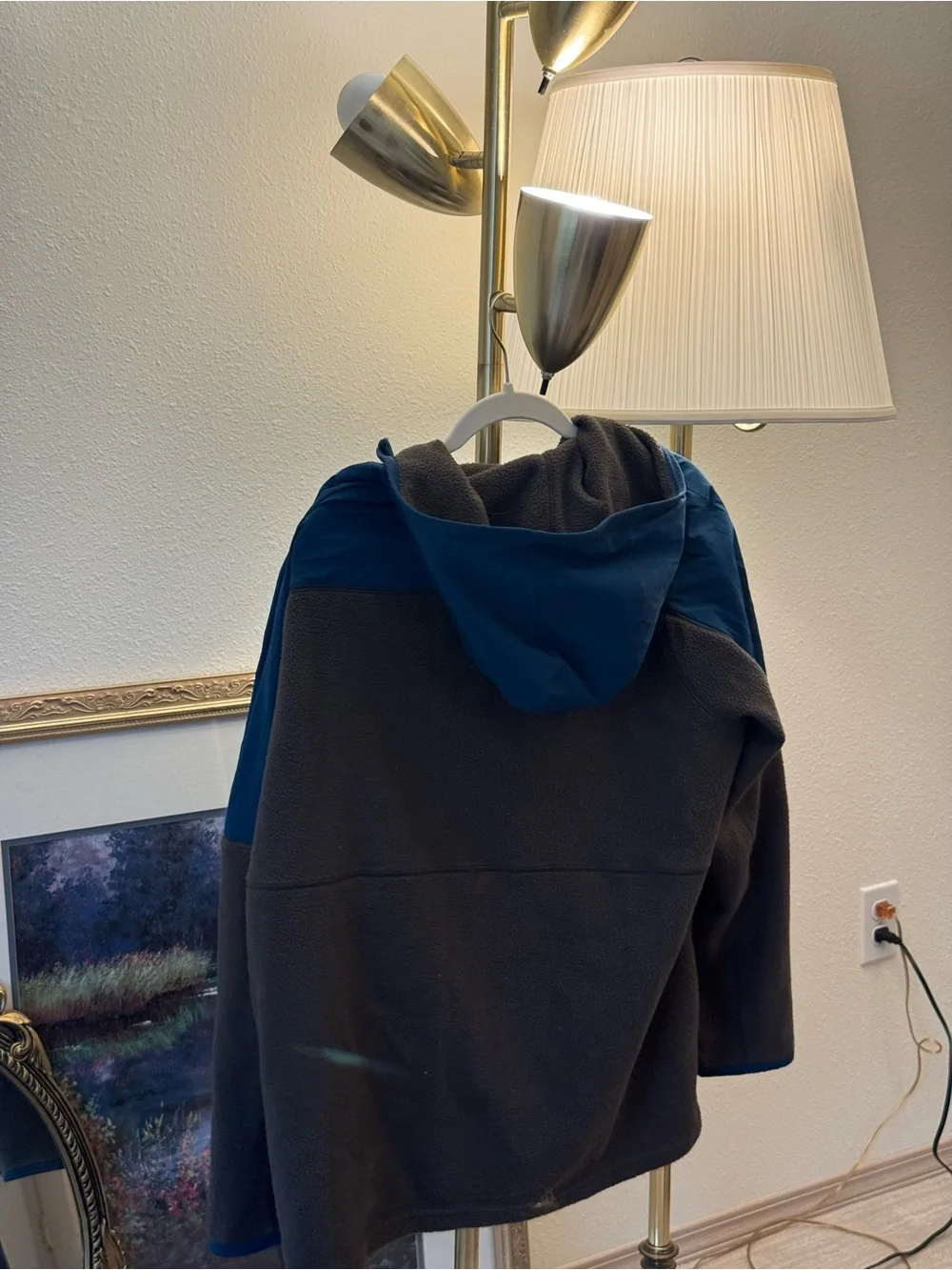 Cotopaxi Two-Tone Blue and Brown/Grey Lightweight Fleece Jacket